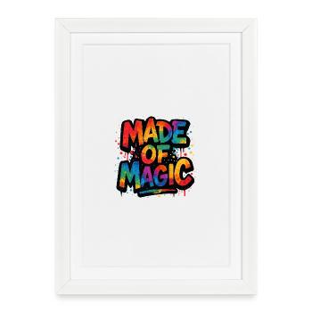 Fait de magie - Affiche encadrée (27 × 37 cm) - blanc - Devant