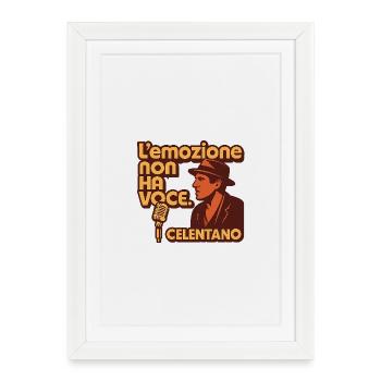  L'emozione non ha voce - Affiche encadrée (27 × 37 cm) - blanc - Devant