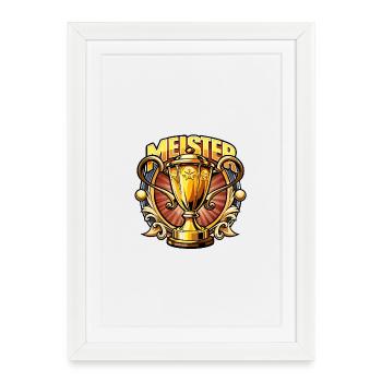 Conception de la victoire en Master Cup - Affiche encadrée (27 × 37 cm) - blanc - Devant