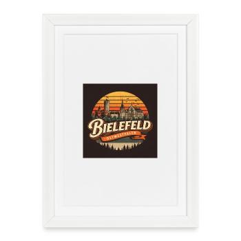Bielefeld Merge – BUSE en design urbain - Affiche encadrée (27 × 37 cm) - blanc - Devant