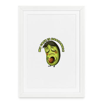Avocat Destiny Guacamole Mème - Affiche encadrée (27 × 37 cm) - blanc - Devant
