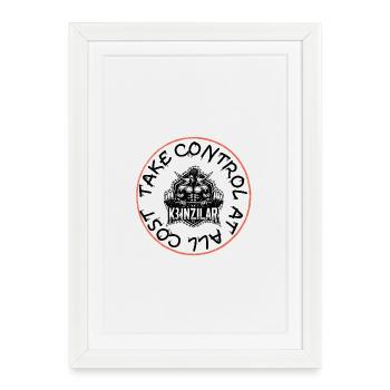 K3NZILAR Emblème Powerlift - Affiche encadrée (27 × 37 cm) - blanc - Devant