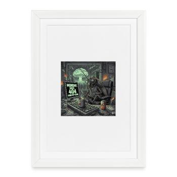 Post-Apocalyptic Monday - Roach Office Crisis - Framed poster (27 × 37 cm) - white - Front