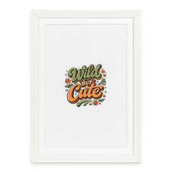 Wild but Cute Flower - Framed poster (27 × 37 cm) - white - Front