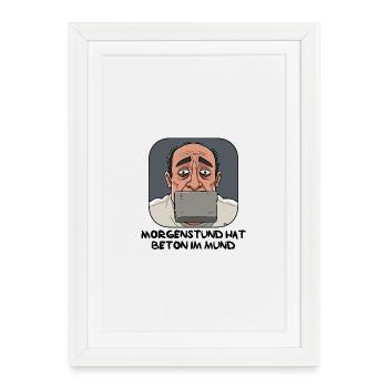 Screen Focus Cartoon - Framed poster (27 × 37 cm) - white - Front