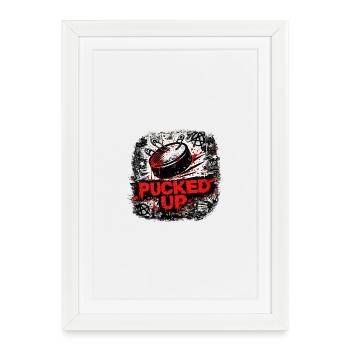 Pucked Up Graffiti Punk - Framed poster (27 × 37 cm) - white - Front