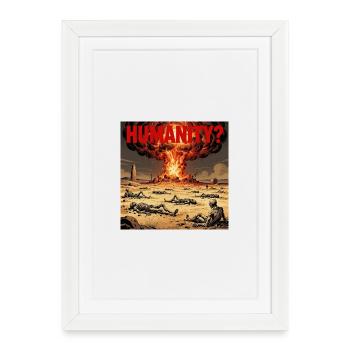 Atomic Humanity? - Framed poster (27 × 37 cm) - white - Front
