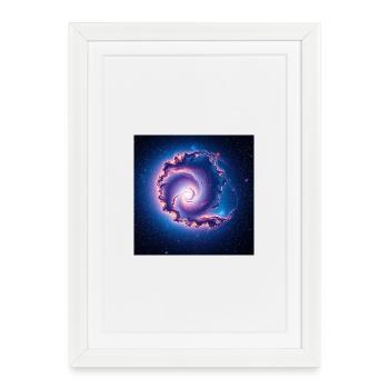 Spirale de la Galaxie - Affiche encadrée (27 × 37 cm) - blanc - Devant