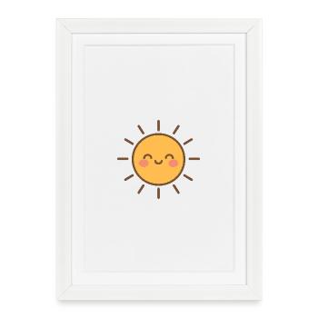 Sun Sweet Smile - Framed poster (27 × 37 cm) - white - Front