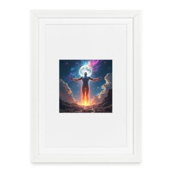 Héros Musclé de Feu Luni - Affiche encadrée (27 × 37 cm) - blanc - Devant