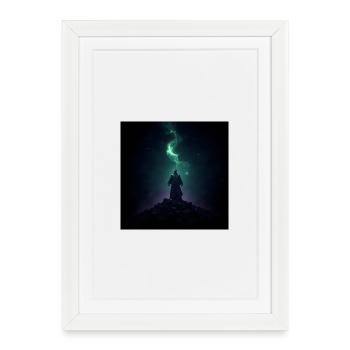 Shadow Mage at Aurora Hill - Framed poster (27 × 37 cm) - white - Front