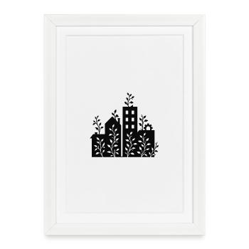 Skyline - Framed poster (27 × 37 cm) - white - Front