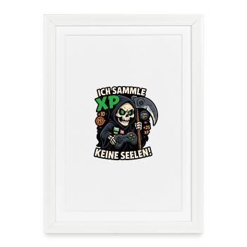 I'm collecting XP, not souls! - Framed poster (27 × 37 cm) - white - Front