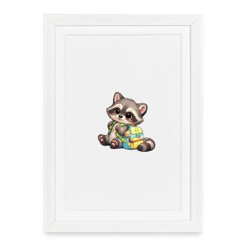 Baby Oskar in kindergarten - Framed poster (27 × 37 cm) - white - Front