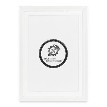 Proper Craftsman Logo Metal - Framed poster (27 × 37 cm) - white - Front