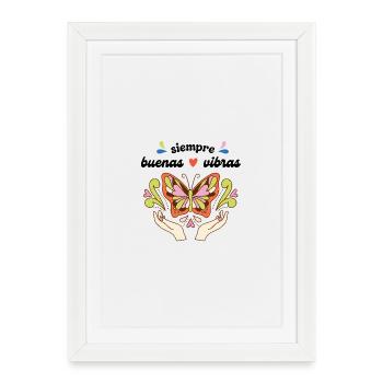 Always - good - vibes - Framed poster (27 × 37 cm) - white - Front