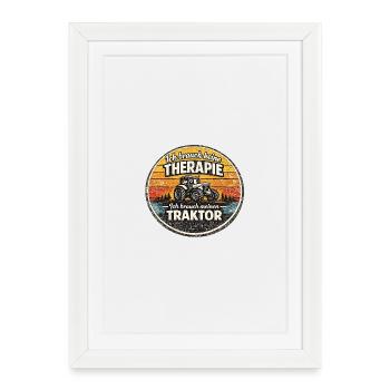 I need my tractor - Framed poster (27 × 37 cm) - white - Front