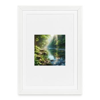 Quiet Skogsbäck - Framed poster (27 × 37 cm) - white - Front