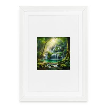 Cascade des rêves - Affiche encadrée (27 × 37 cm) - blanc - Devant