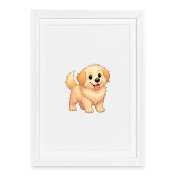 Fluffy Pauses for a Photo - Framed poster (27 × 37 cm) - white - Front