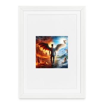 Celestial and Infernal Balance - Framed poster (27 × 37 cm) - white - Front