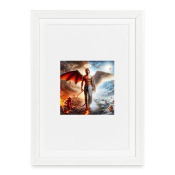 Celestial and Infernal Duality - Framed poster (27 × 37 cm) - white - Front