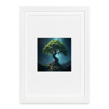 Colorful Tree of Life. - Framed poster (27 × 37 cm) - white - Front