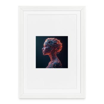 femme_art_fantastique - Framed poster (27 × 37 cm) - white - Front