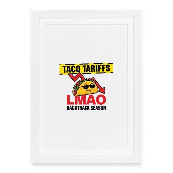 LMAO Motif des lunettes de soleil Taco - Affiche encadrée (27 × 37 cm) - blanc - Devant