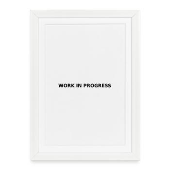 Work in progress - Framed poster (27 × 37 cm) - white - Front