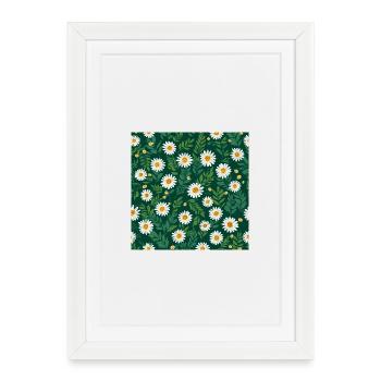 Daisy Flowers - Framed poster (27 × 37 cm) - white - Front