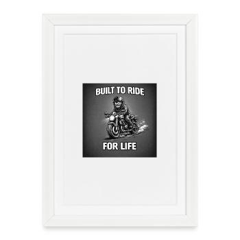 Conçu pour rouler à vie - Affiche encadrée (27 × 37 cm) - blanc - Devant