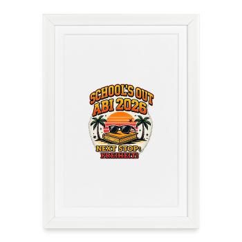 Abi 2026 Freedom Sunset - Framed poster (27 × 37 cm) - white - Front