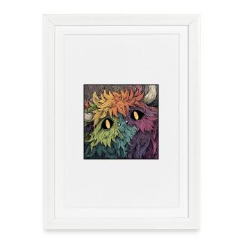 Jeu Rainbow Monster Color - Affiche encadrée (27 × 37 cm) - blanc - Devant