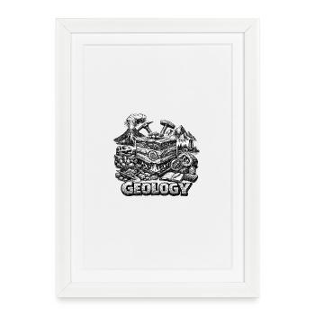 Geology - Framed poster (27 × 37 cm) - white - Front