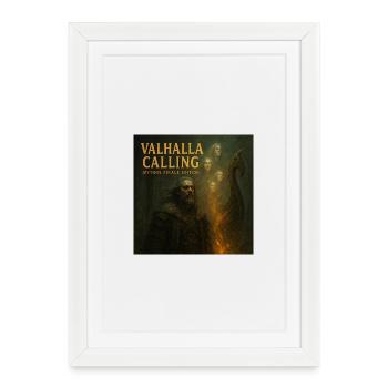 Valhalla Calling - Gerahmtes Poster (27 × 37 cm) - Weiß - Vorne