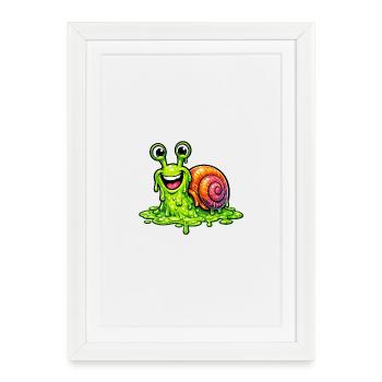 Tu me rends de la slime - Affiche encadrée (27 × 37 cm) - blanc - Devant