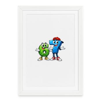 67 sixseven - Affiche encadrée (27 × 37 cm) - blanc - Devant