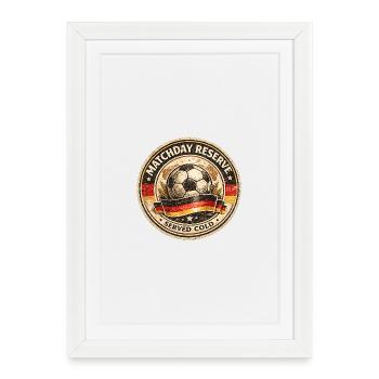 Réserve le jour du match - Affiche encadrée (27 × 37 cm) - blanc - Devant