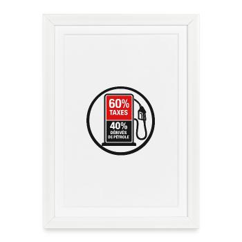 60% de taxes - Affiche encadrée (27 × 37 cm) - blanc - Devant