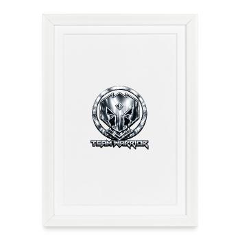 Emblème Métal Team Warrior - Affiche encadrée (27 × 37 cm) - blanc - Devant