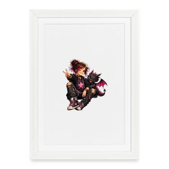 Courage, imagination and a friendship - Framed poster (27 × 37 cm) - white - Front
