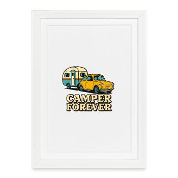 Camper forever - Framed poster (27 × 37 cm) - white - Front