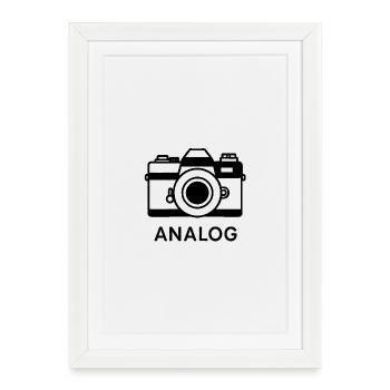 Analogue photography - Framed poster (27 × 37 cm) - white - Front