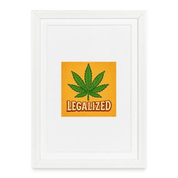 Légalisation - Affiche encadrée (27 × 37 cm) - blanc - Devant