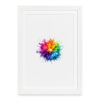 digitale_explosion - Affiche encadrée (27 × 37 cm) - blanc - Devant