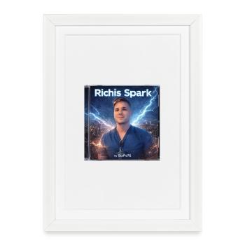 CHER Richie Fan made - Affiche encadrée (27 × 37 cm) - blanc - Devant