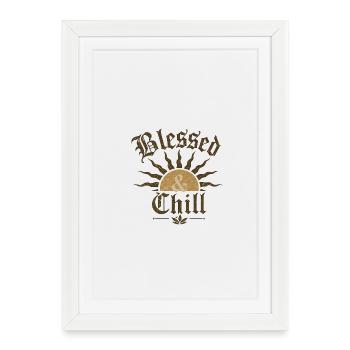 Lever de soleil tranquille - Affiche encadrée (27 × 37 cm) - blanc - Devant