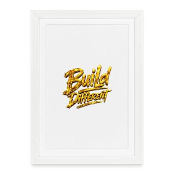 Construire un script d’or différent - Affiche encadrée (27 × 37 cm) - blanc - Devant