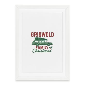 Voiture de Noël de la famille Griswold - Affiche encadrée (27 × 37 cm) - blanc - Devant